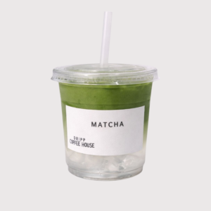 Cloudy Matcha with coconut water